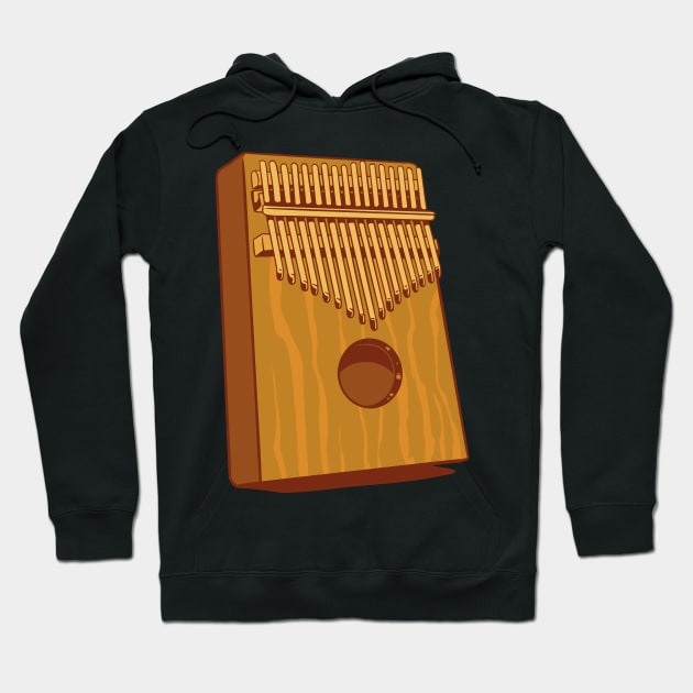 kalimba lover and kalimba player best gift Hoodie by AbirAbd